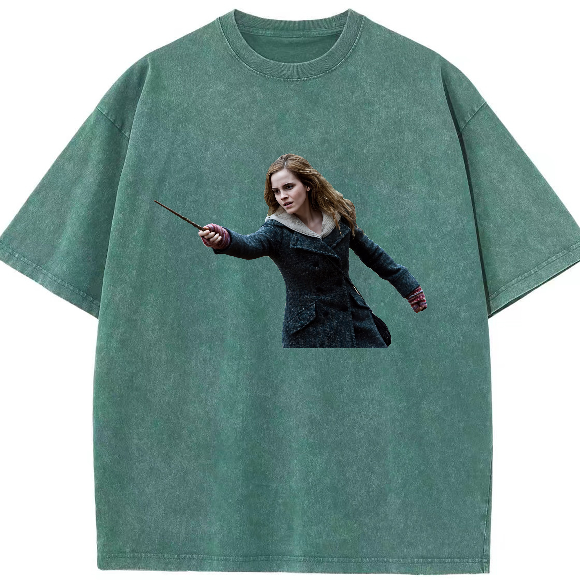 （画像用） Harry Potter ハリー・ポッターシリーズ 綿100% ヴィンテージ風 半袖Tシャツ（フロントプリント）